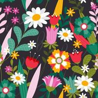 Spring Seamless Pattern vector