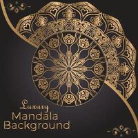 Luxury ornamental mandala design background template vector