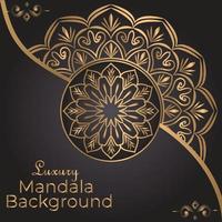 plantilla de fondo de diseño de mandala ornamental de lujo vector