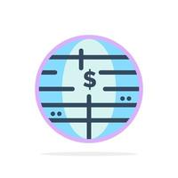 futuro del dinero cadena de bloque de bitcoin moneda criptográfica descentralizada icono de color plano de fondo de círculo abstracto vector