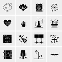 16 Universal Business Icons Vector Creative Icon Illustration to use in web and Mobile Related project