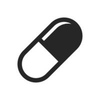 Pill icon isolateed on white background vector