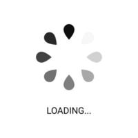 Loading progress tool. Data progressions download indicator set. Countdown icon vector