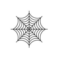 vector de telaraña aislado sobre fondo blanco