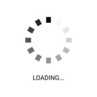 Loading progress tool. Data progressions download indicator set. Countdown icon vector