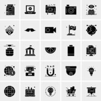 25 iconos de negocios universales vector ilustración de icono creativo para usar en proyectos relacionados con la web y dispositivos móviles