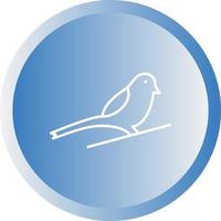 Unique Sparrow Vector Line Icon