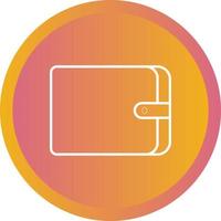 Unique Wallet Vector Line Icon