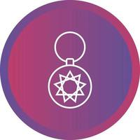 Unique Key Chain Vector Line Icon