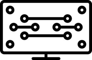 line icon for tech vector