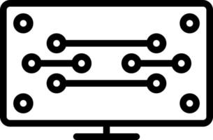 line icon for tech vector