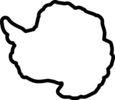 line icon for antarctica vector