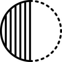 line icon for partial vector