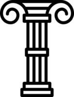 line icon for columns vector