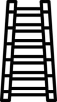 line icon for ladder vector