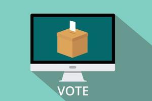 give an online vote box vector computer