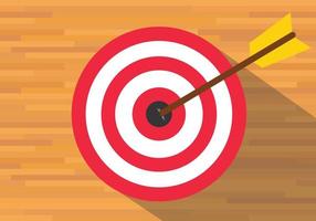 goals target board bullseye red vector flat