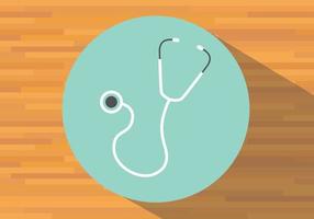 stethoscope isolated icon medical equipment health vector flat