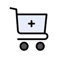 add cart vector illustration on a background.Premium quality symbols.vector icons for concept and graphic design.