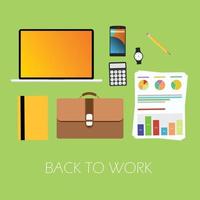 back to work again for businessman vector businessman things