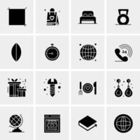 16 Universal Business Icons Vector Creative Icon Illustration to use in web and Mobile Related project