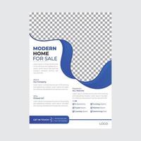 folleto comercial moderno abstracto colorido, plantilla de póster para usos múltiples vector