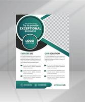 Corporate Business Flyer poster template brochure cover design layout vector