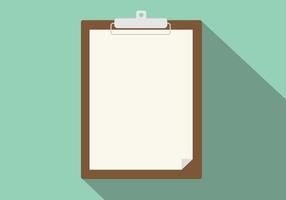 clipboard isolated vector long shadow flat green background