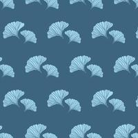 Ginkgo biloba leaf background pattern design. Luxury nature leaves outline design for various textiles and the design of medical cosmetics. Vector illustration.