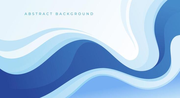 Elegant abstract blue wavy baclground