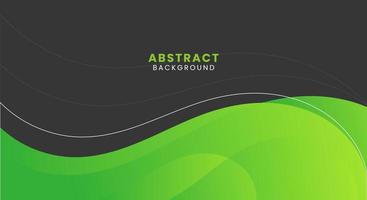 Vector green abstract wave background vector