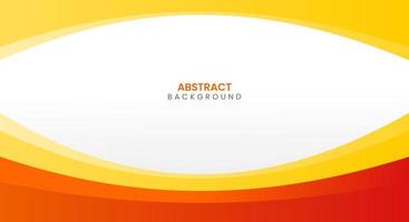 Modern abstract curve orange and yellow background vector