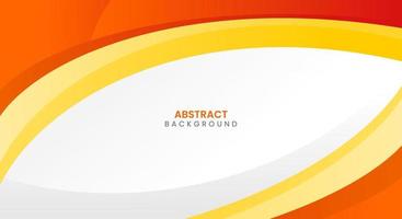 Modern abstract curve orange and yellow background vector