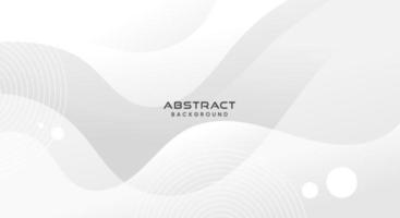 Abstract wavy white banner background vector