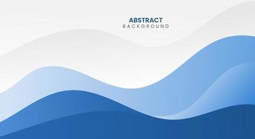 Abstract modern wavy blue background vector