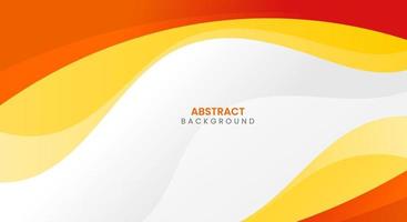 Modern abstract curve orange and yellow background vector
