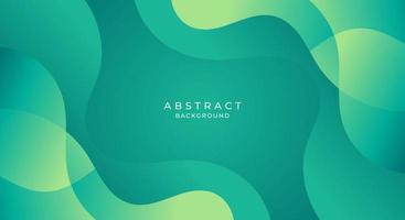 Abstract gradient background dynamic wavy decoration vector