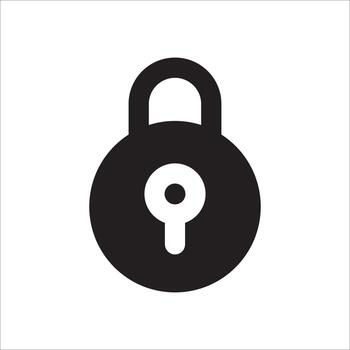 Lock Folder Icon vector