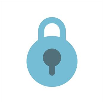 Padlock Icon Solid vector