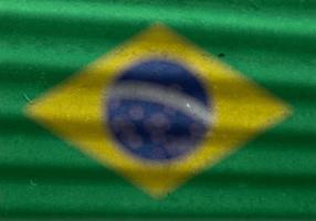 Brazilian flag texture as background photo