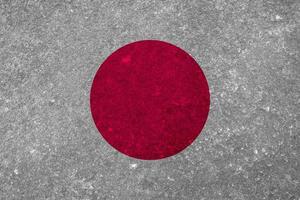 textura de bandera japonesa como fondo foto