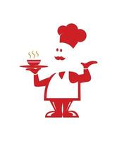 Master chef icon vector