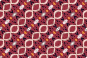 étnico ikat marco batik textil patrón sin costuras diseño de vector digital para imprimir saree kurti borneo borde de tela símbolos de pincel muestras elegantes