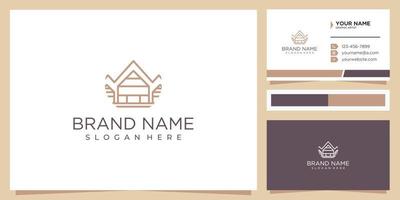 modern house logo design inspiration vector