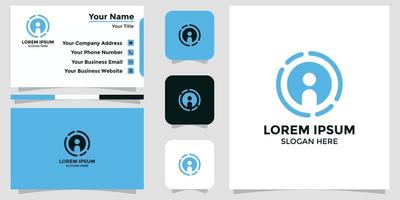 technology design logo and branding card vector