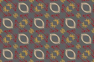 Ikat designs batik textile seamless pattern digital vector design for Print saree Kurti Borneo Fabric border brush symbols swatches party wear