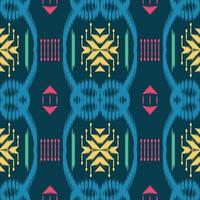 ikat flor tribal chevron de patrones sin fisuras. étnico geométrico ikkat batik vector digital diseño textil para estampados tela sari mughal cepillo símbolo franjas textura kurti kurtis kurtas