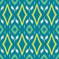 étnico ikat textura batik textil patrón sin costuras diseño vectorial digital para imprimir saree kurti borneo borde de tela símbolos de pincel muestras elegantes vector