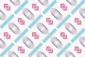 ikat floral batik textil patrón sin costuras diseño vectorial digital para imprimir saree kurti borneo borde de tela símbolos de pincel muestras con estilo vector