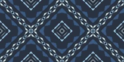 motivo ikat vector batik textil patrón sin costuras diseño vectorial digital para imprimir saree kurti borde de tela símbolos de pincel muestras ropa de fiesta